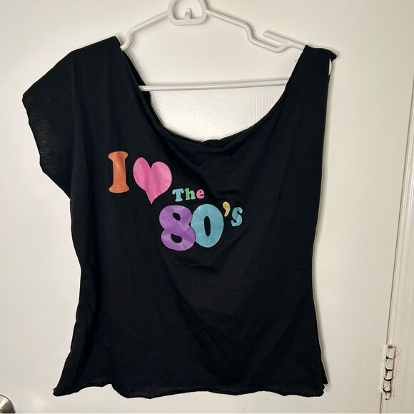 costume culture Tops - I love the 80’s black tee | size M/L